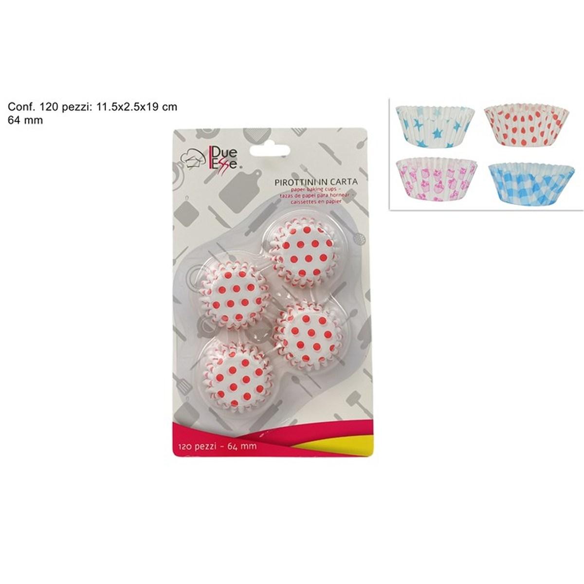 Pirottini Dolci Carta 64 mm 120pz Col