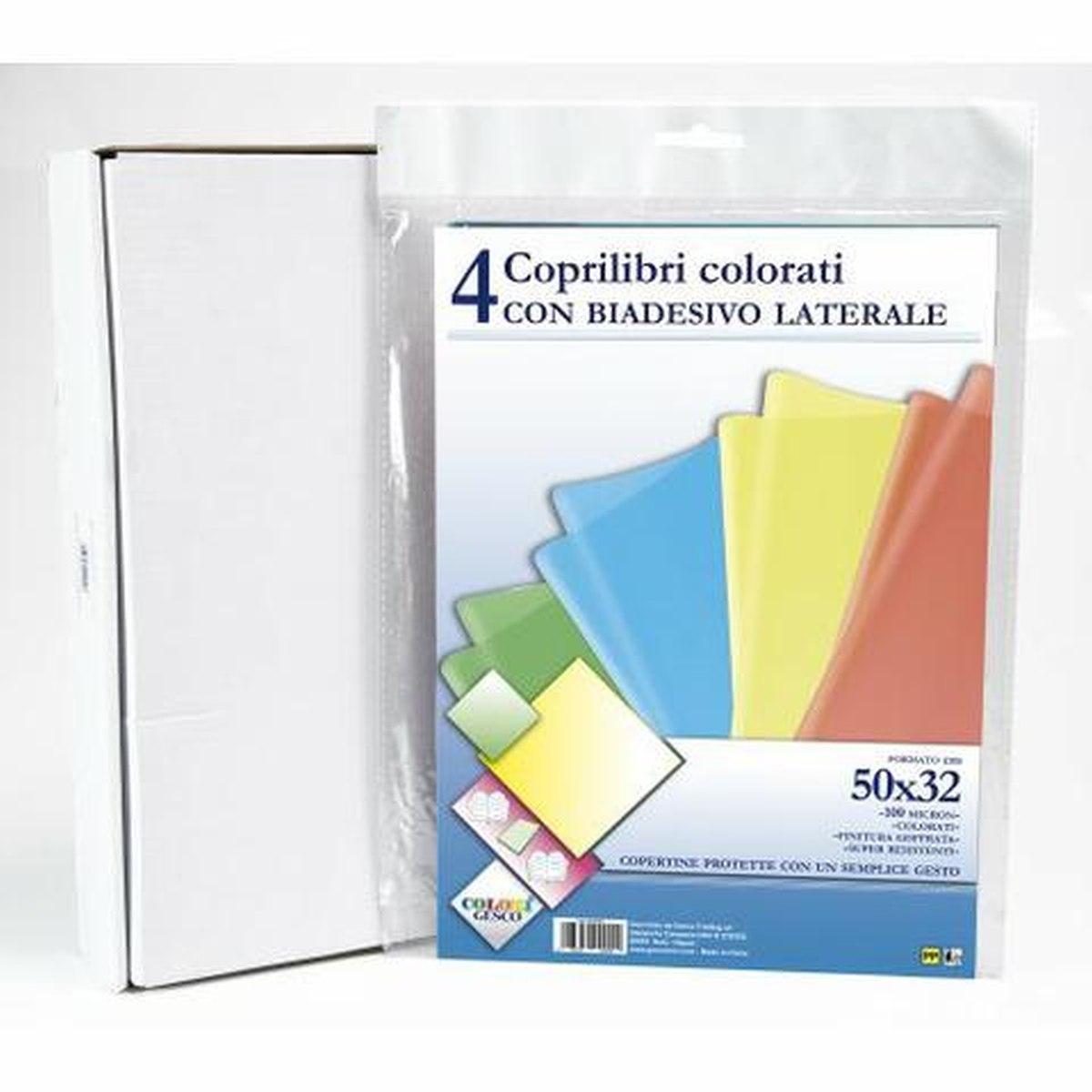 Coprilibro 4 pz colorato in blister 25/1