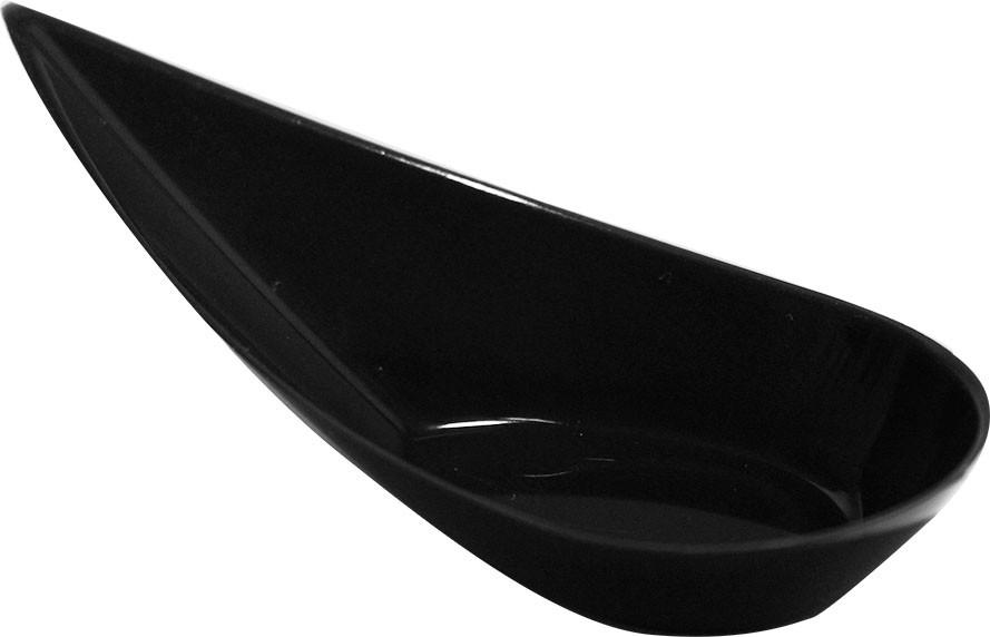 Finger Food Piattino Goccia Nero 50 Pz