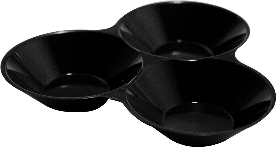 Finger Food Piattino Tris Nero 50 Pz