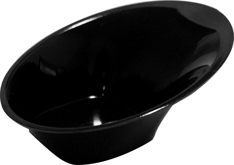 Finger Food Piattino Ovale Nero 50 pz