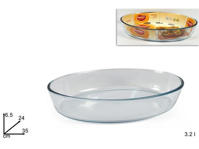 Teglia Vetro Ovale 35cm
