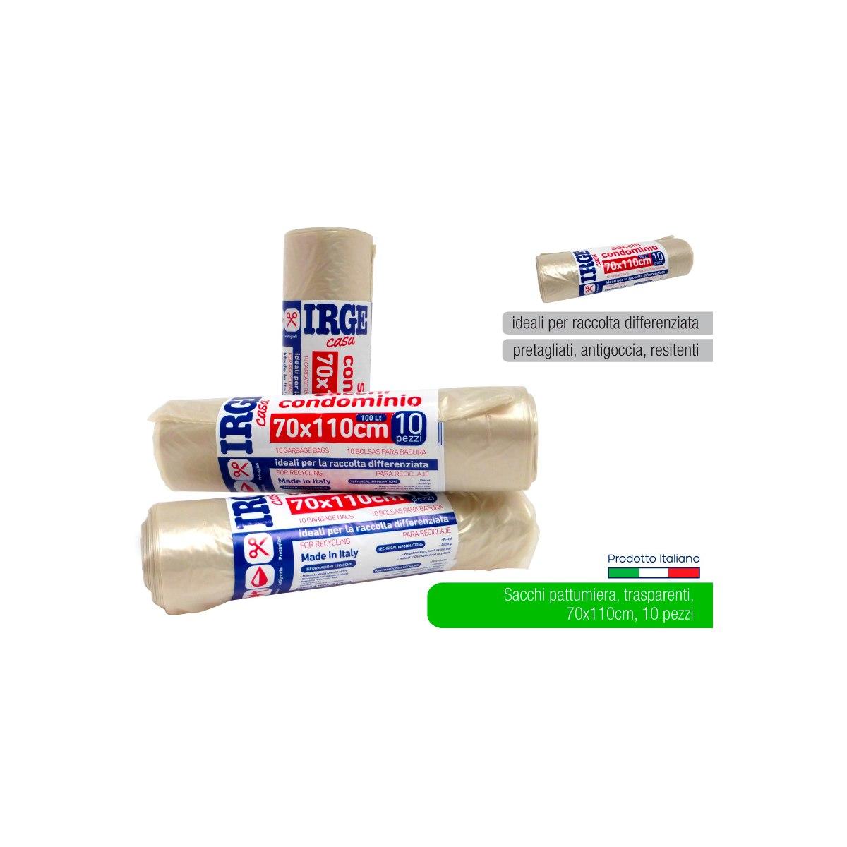 Sacco Patt. 70*110 Trasparente
