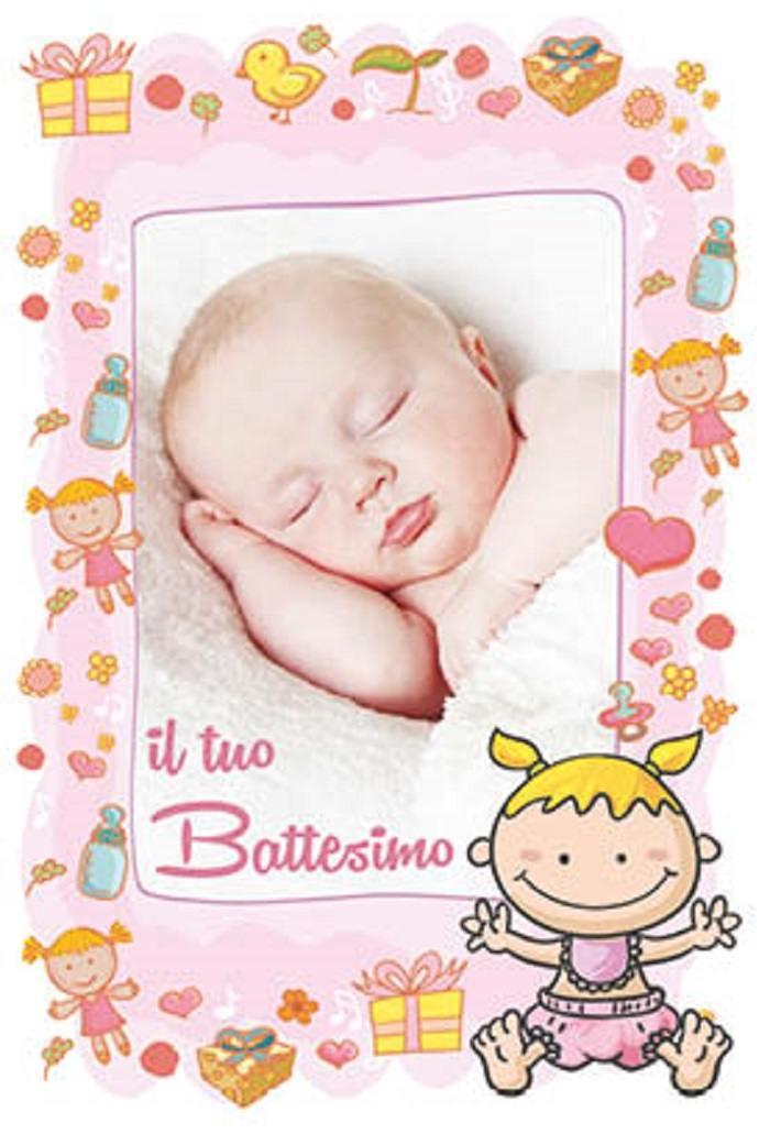 Biglietti Augurali Battesimo Bambina