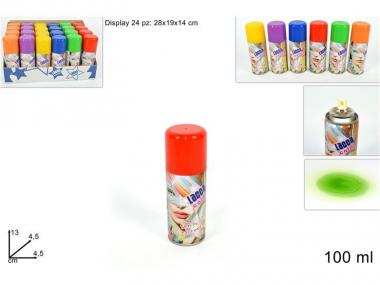 Spray Lacca colorata per capelli 100ml 6 colori
