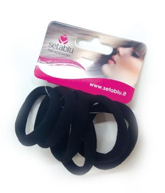 Elastico Debora Nero 6pz