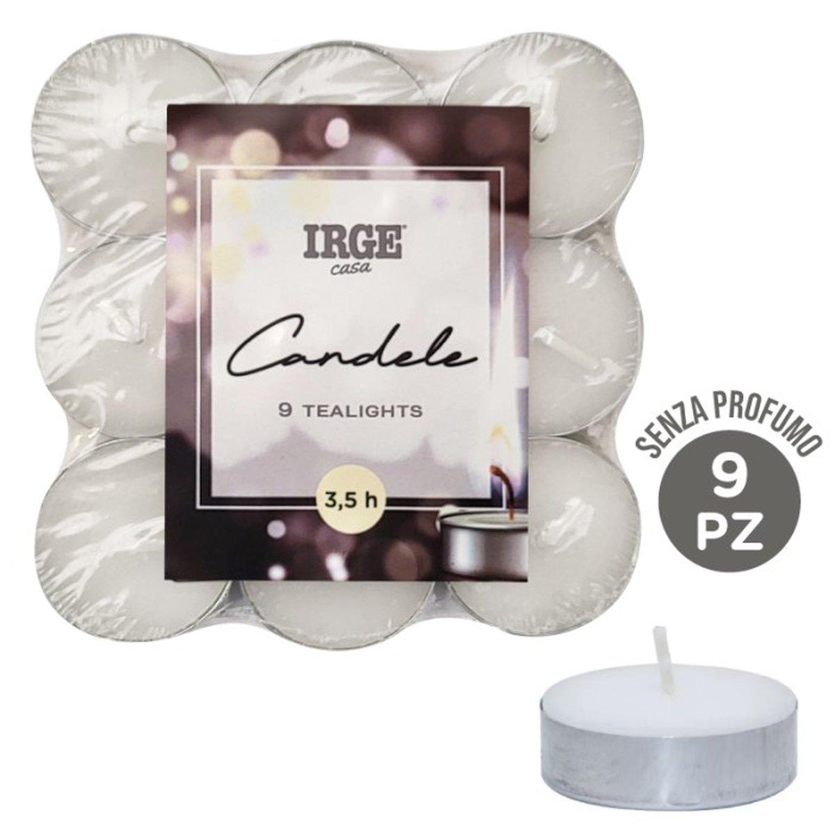 9 Tealight Bianche