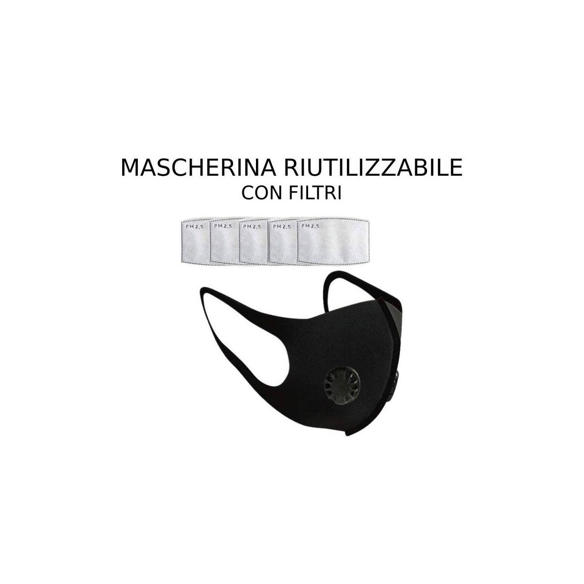 Mascherine in tessuto + filtro FFP2