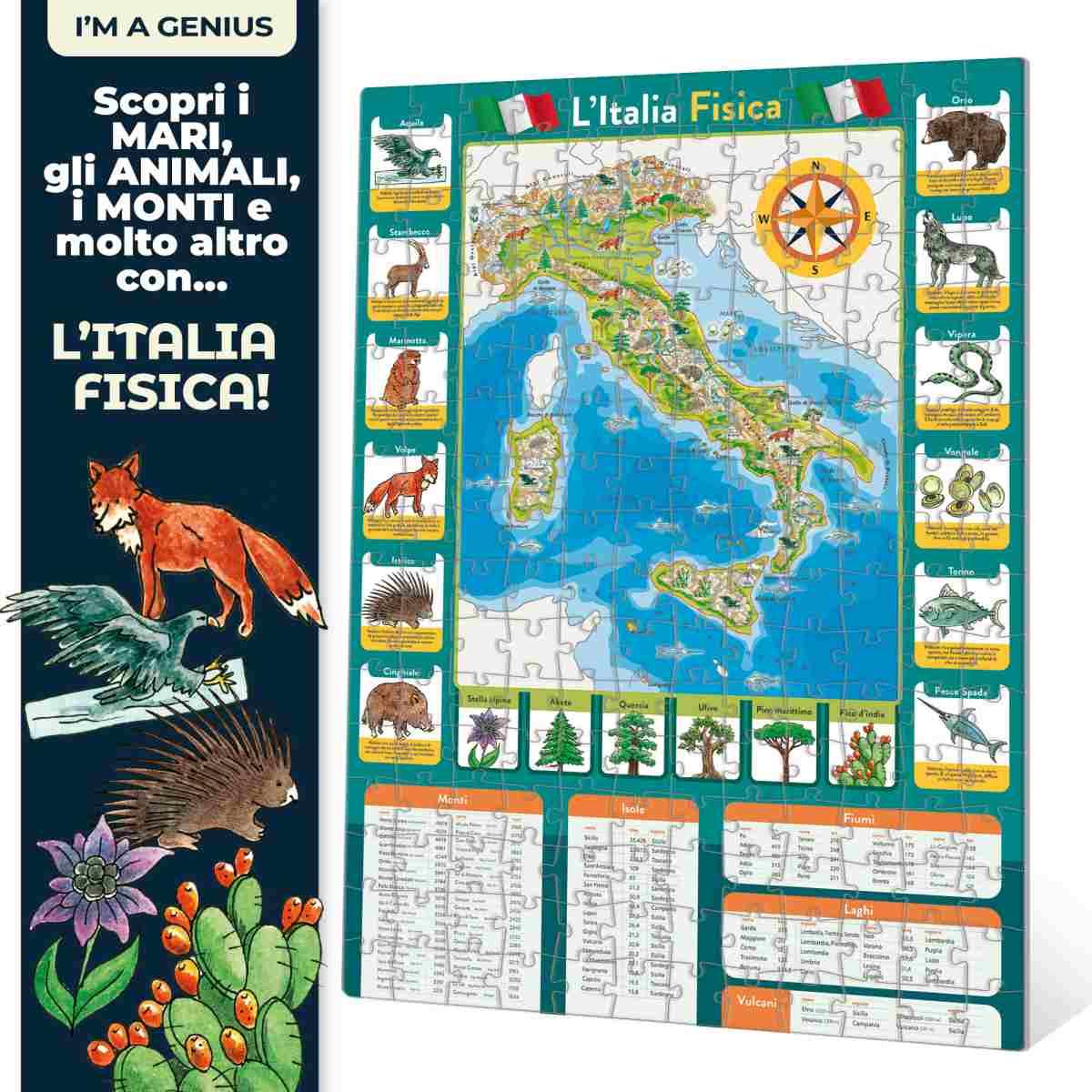 I'm a Genius Geopuzzle La Mia Bella Italia