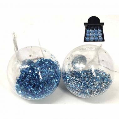 Palla di Natale 8cm Blu scuro