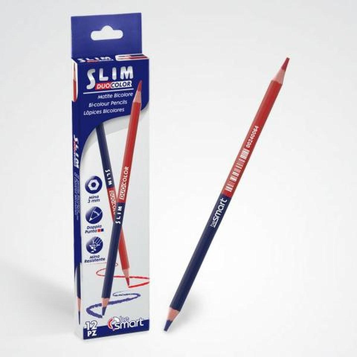 Matita Slim Blu-Rossa Besmart