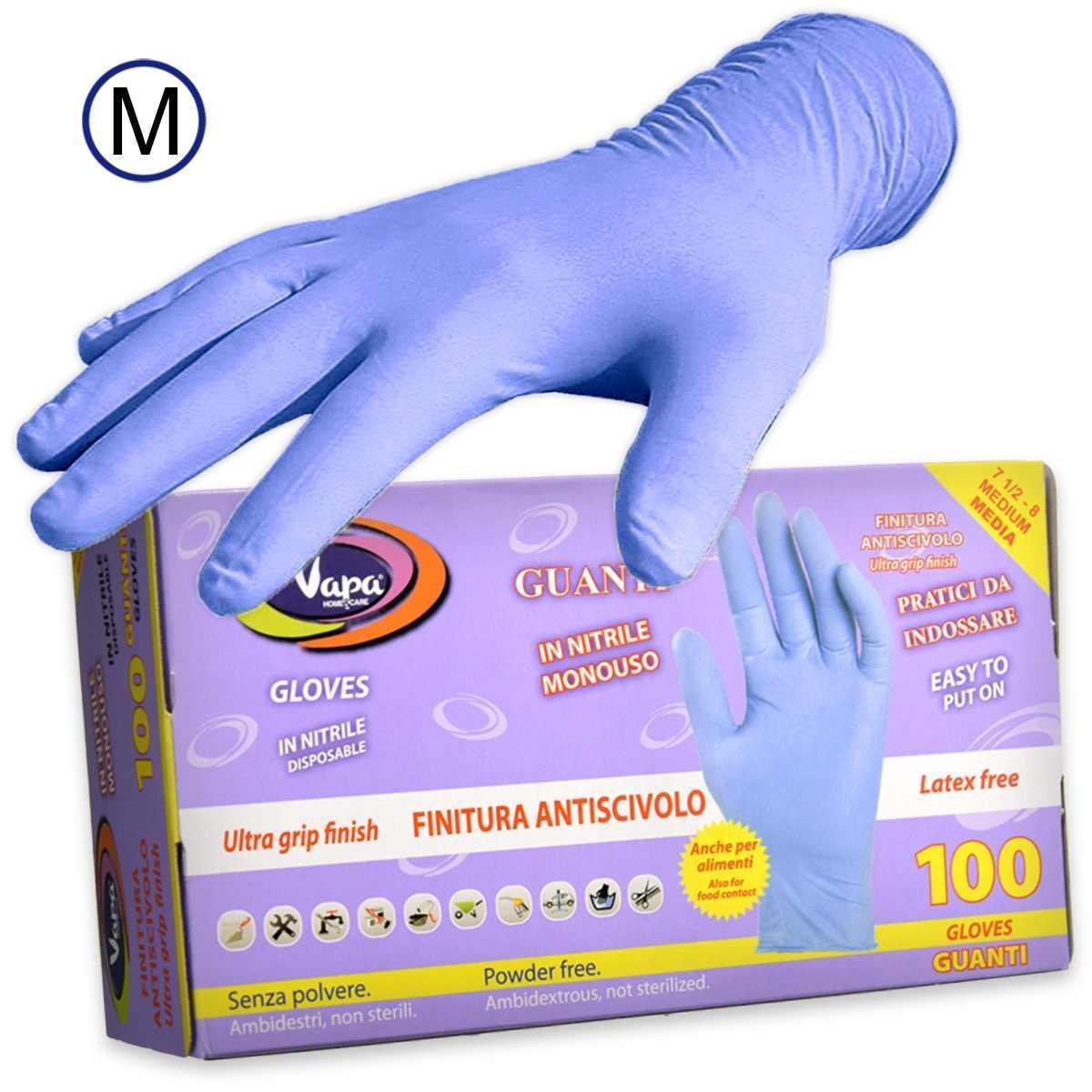 Guanti 100pz Nitrile M