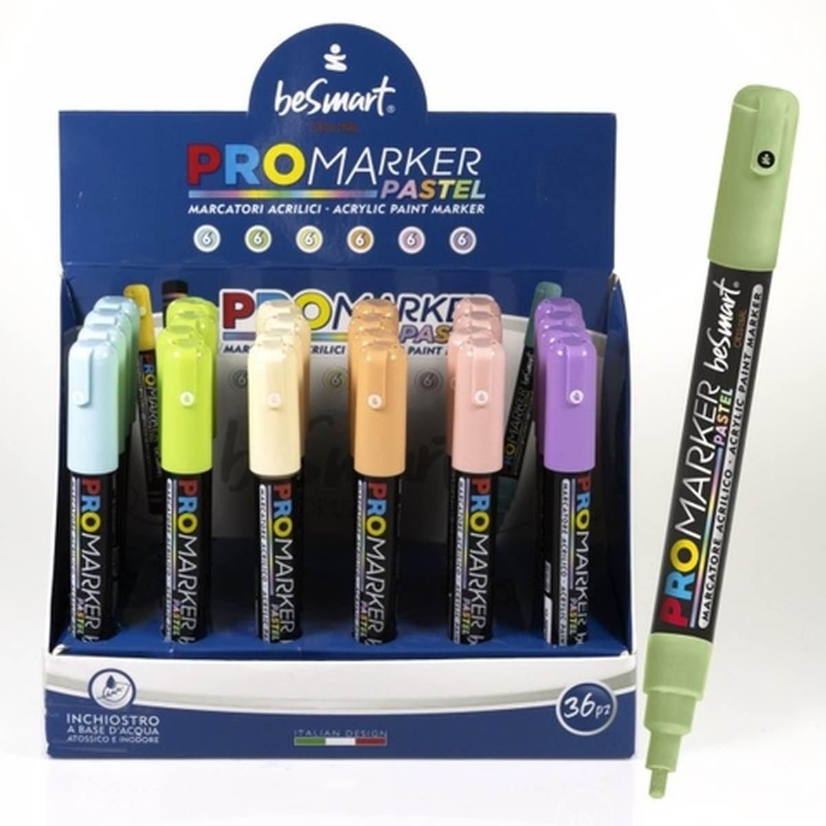 Promaker Colori Pastel In Esp. 36pz Besmart