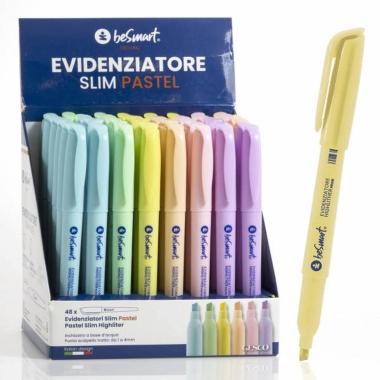 Evidenziatore Slim Pastel 48pz Besmart