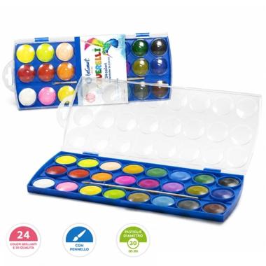 Acquerelli Diam.30 24pz Besmart