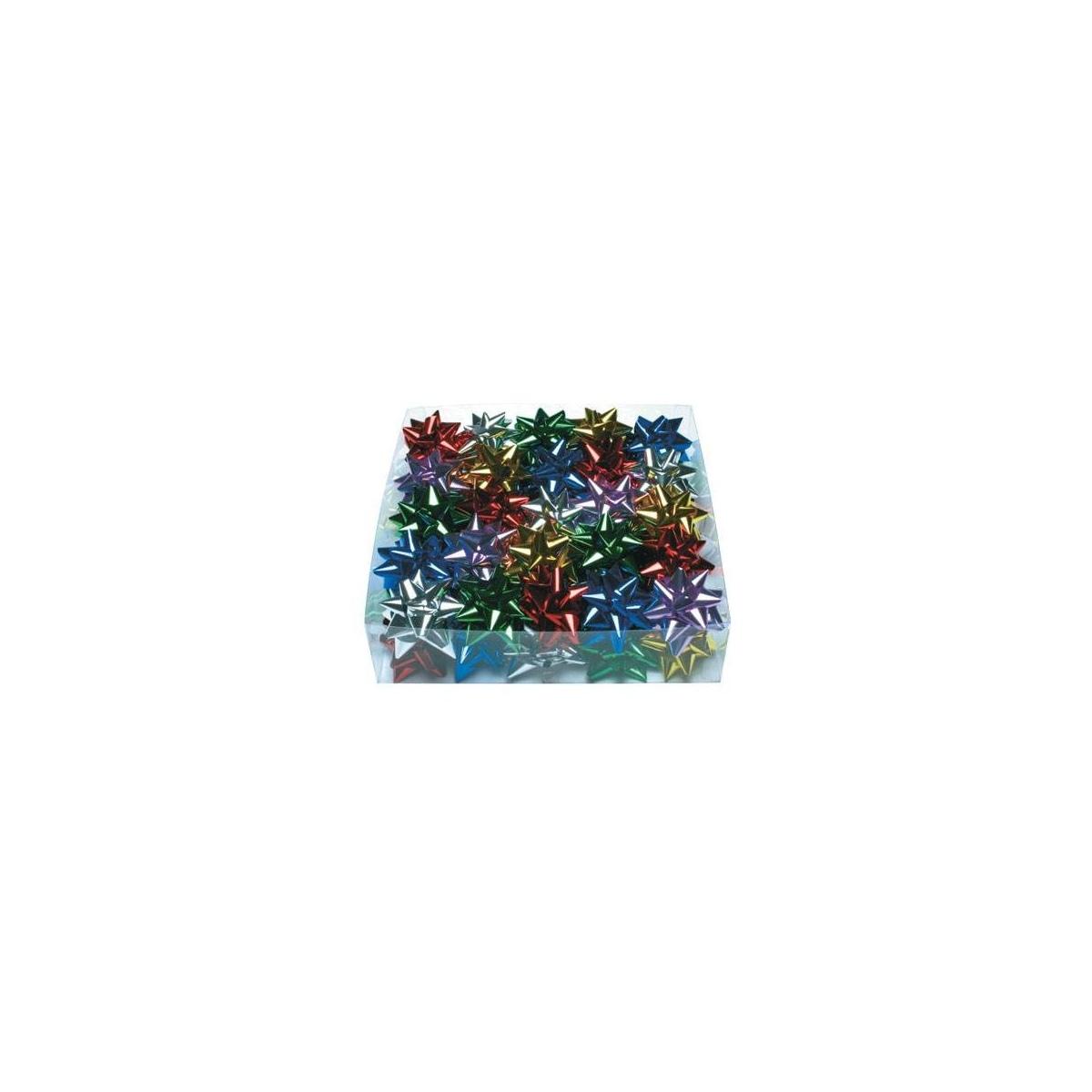 Coccarde Large Metallizzate 50pz Rosse