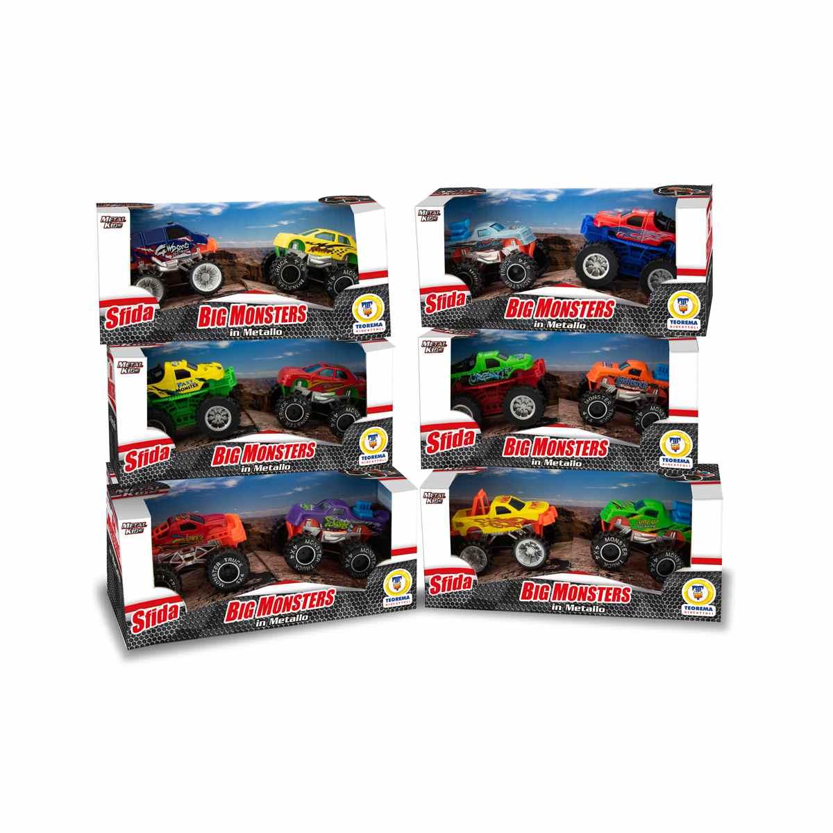 Sfida Monsters 2pz in metallo 6col