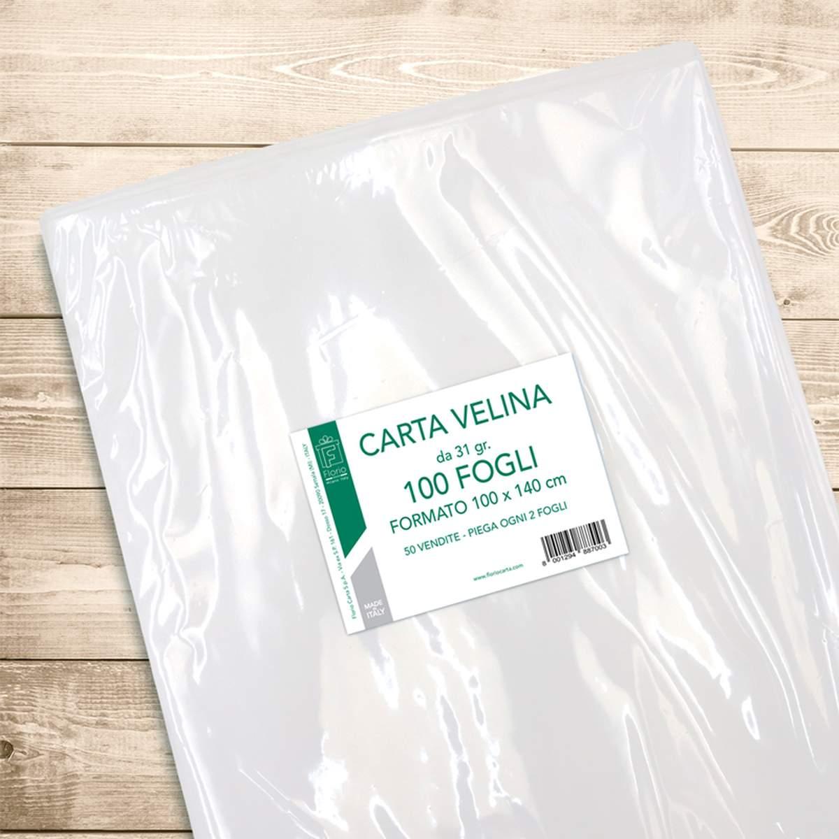 Carta Velina 100Fogli Piegati 31gr 100*140