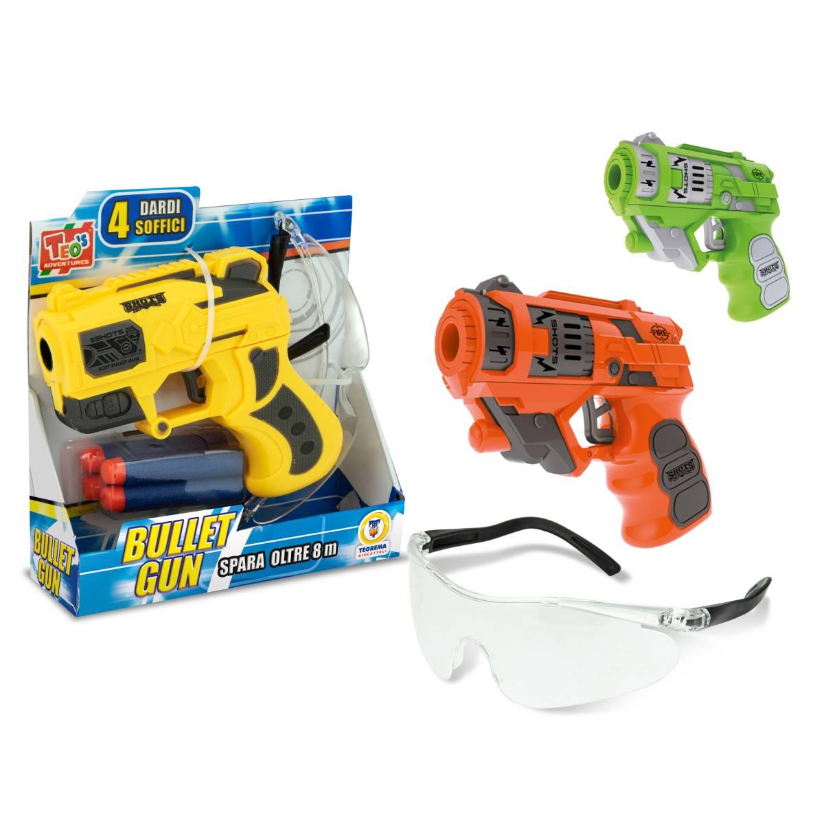 Fucile Bullet Gun 4 dardi soffici e occhiali