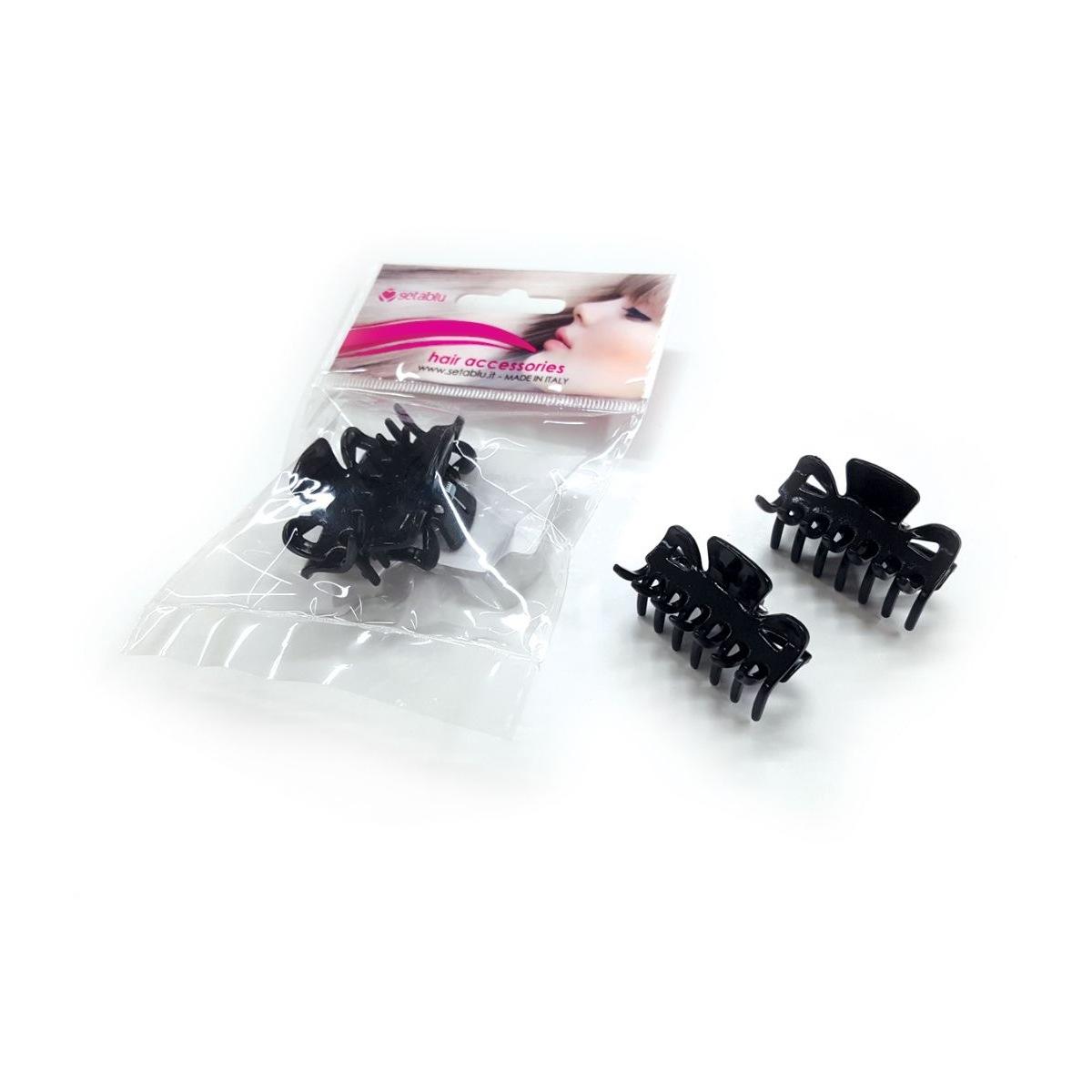 Pinza 7 Denti Piccola 2pz Nera