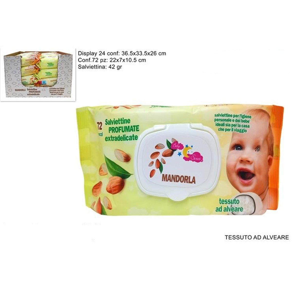Salviettine Mandorla Baby 72pz