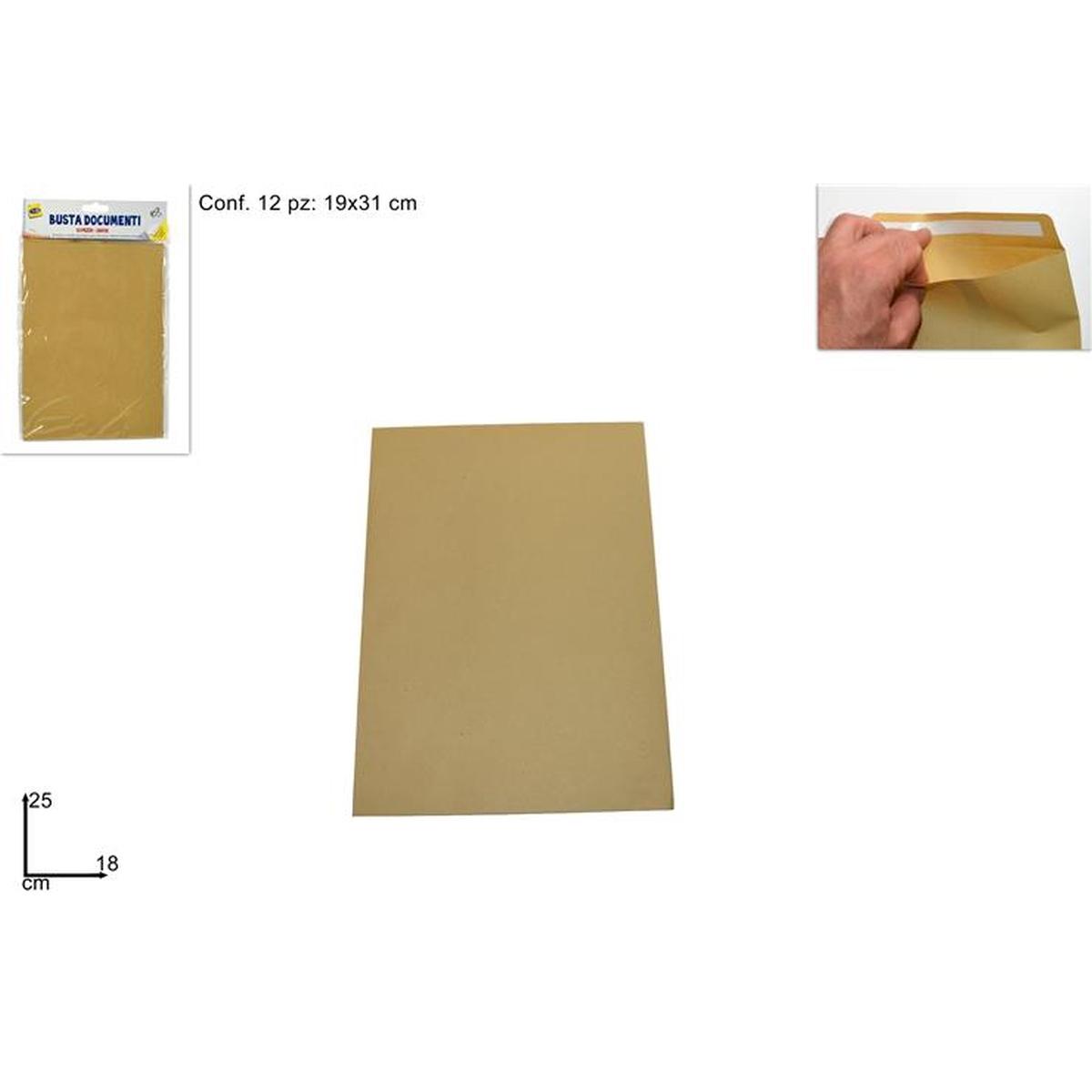 Busta Documenti 25*18 12pz