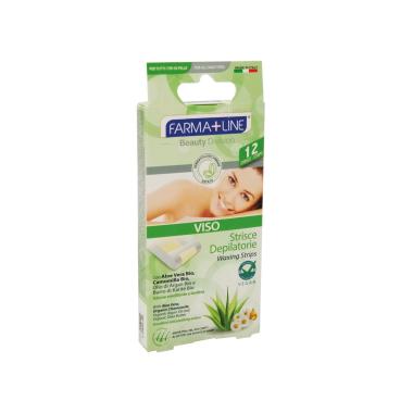 Strisce Depilatorie Viso 12pz Aloe-Camomilla
