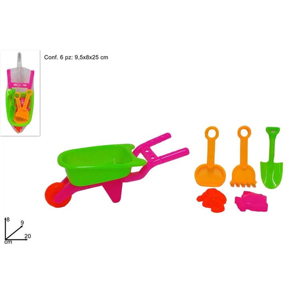 Carriola C/Acc set 6pz