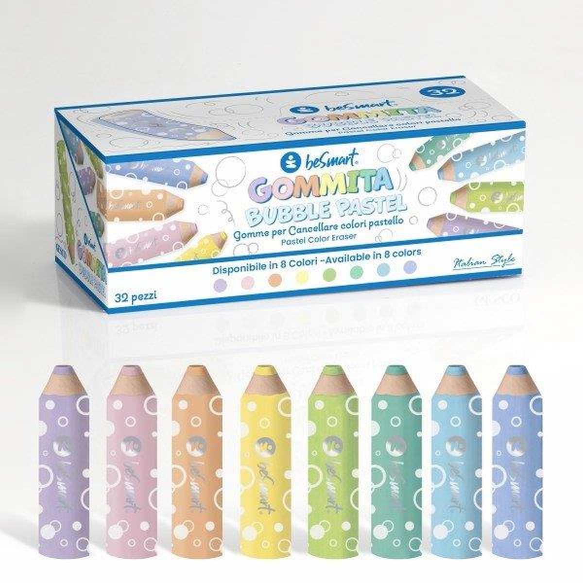 Gomma Bubbles Pastel 32pz Besmart