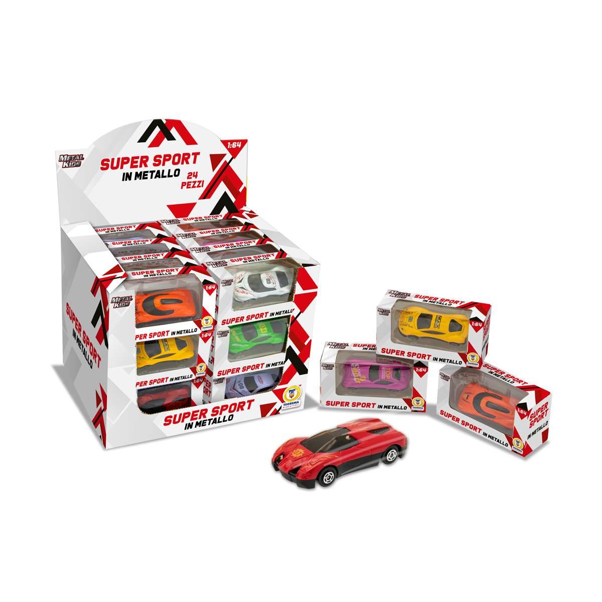 Auto Sportive In Metallo 6mod 1:64