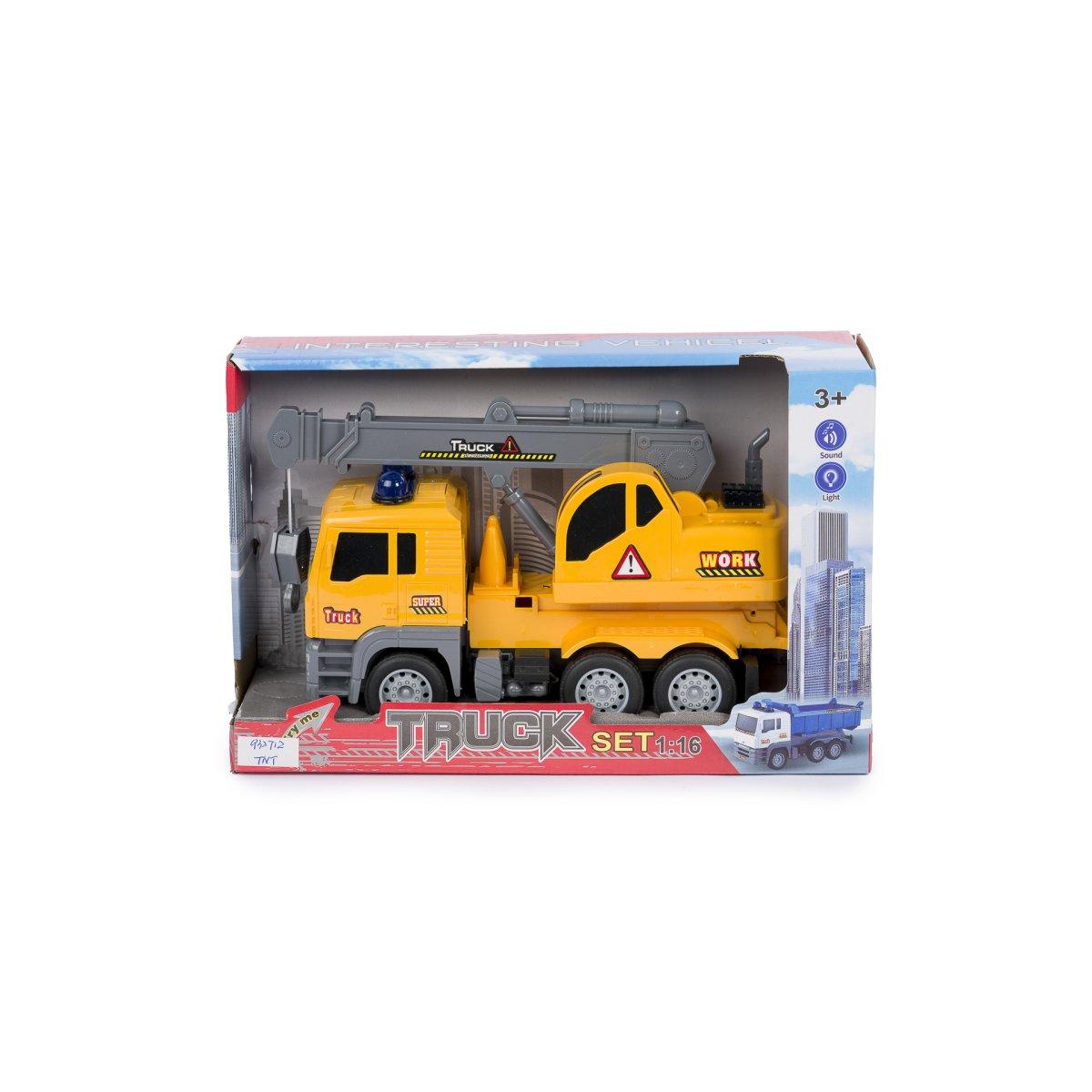 Camion Gru 1:16 Frizione Luci e Suoni