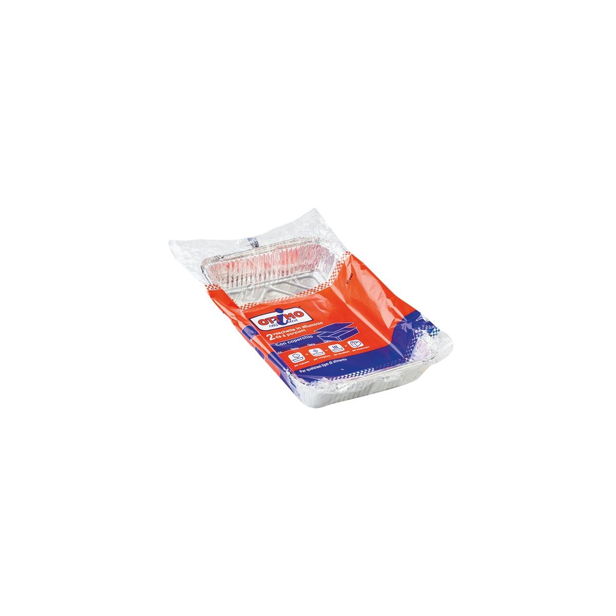 3 Vaschette C/Coperchio 4 Porzioni OTTIMO