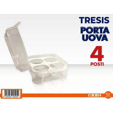 Porta uovo 4 posti con coperchio