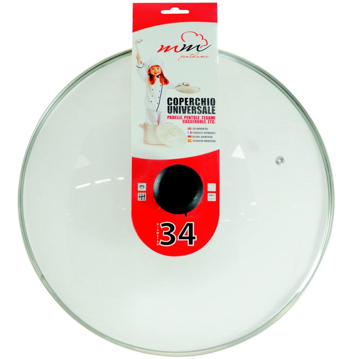 Coperchio Universale in vetro cm 22