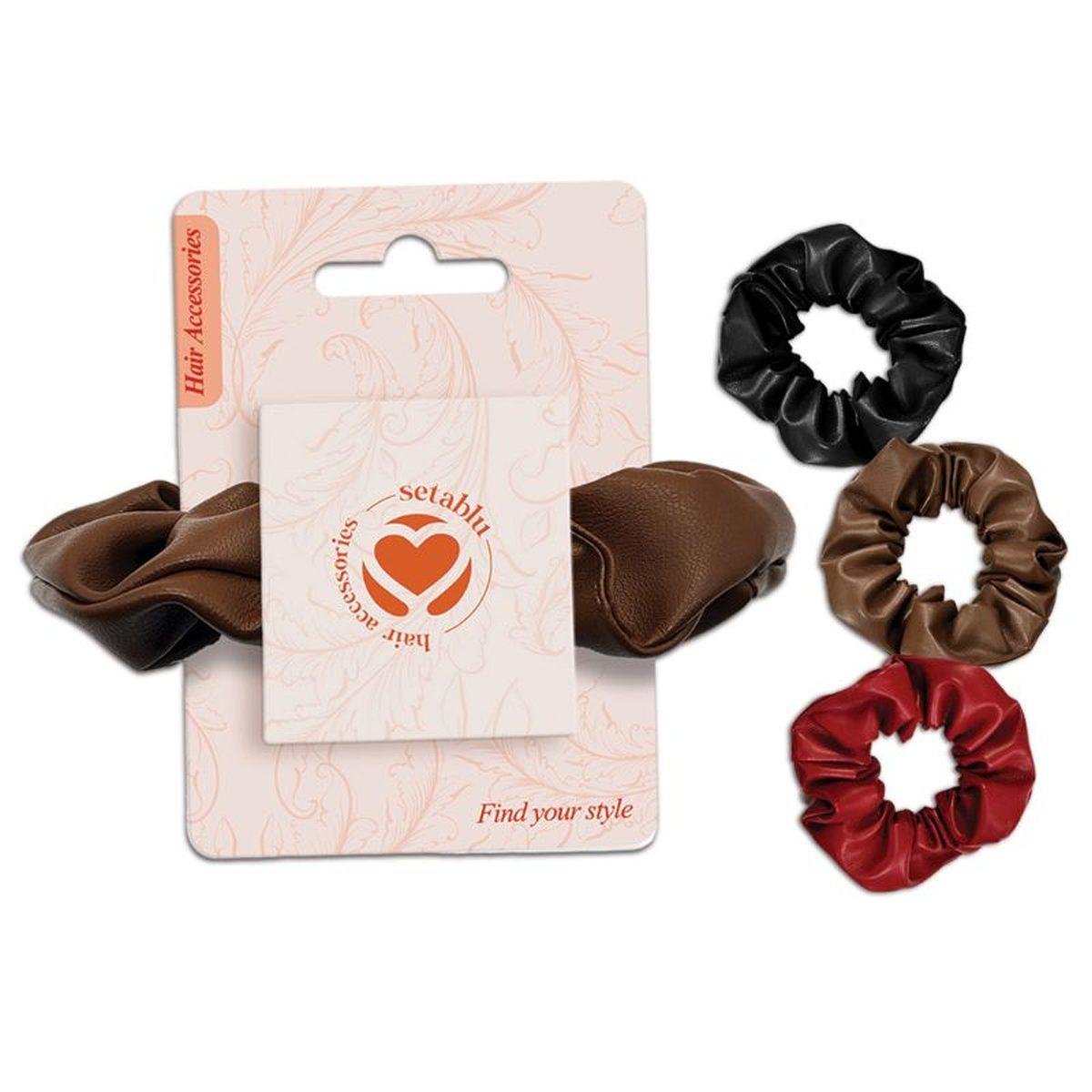 Elastico Scrunchies Similpelle Col Ass