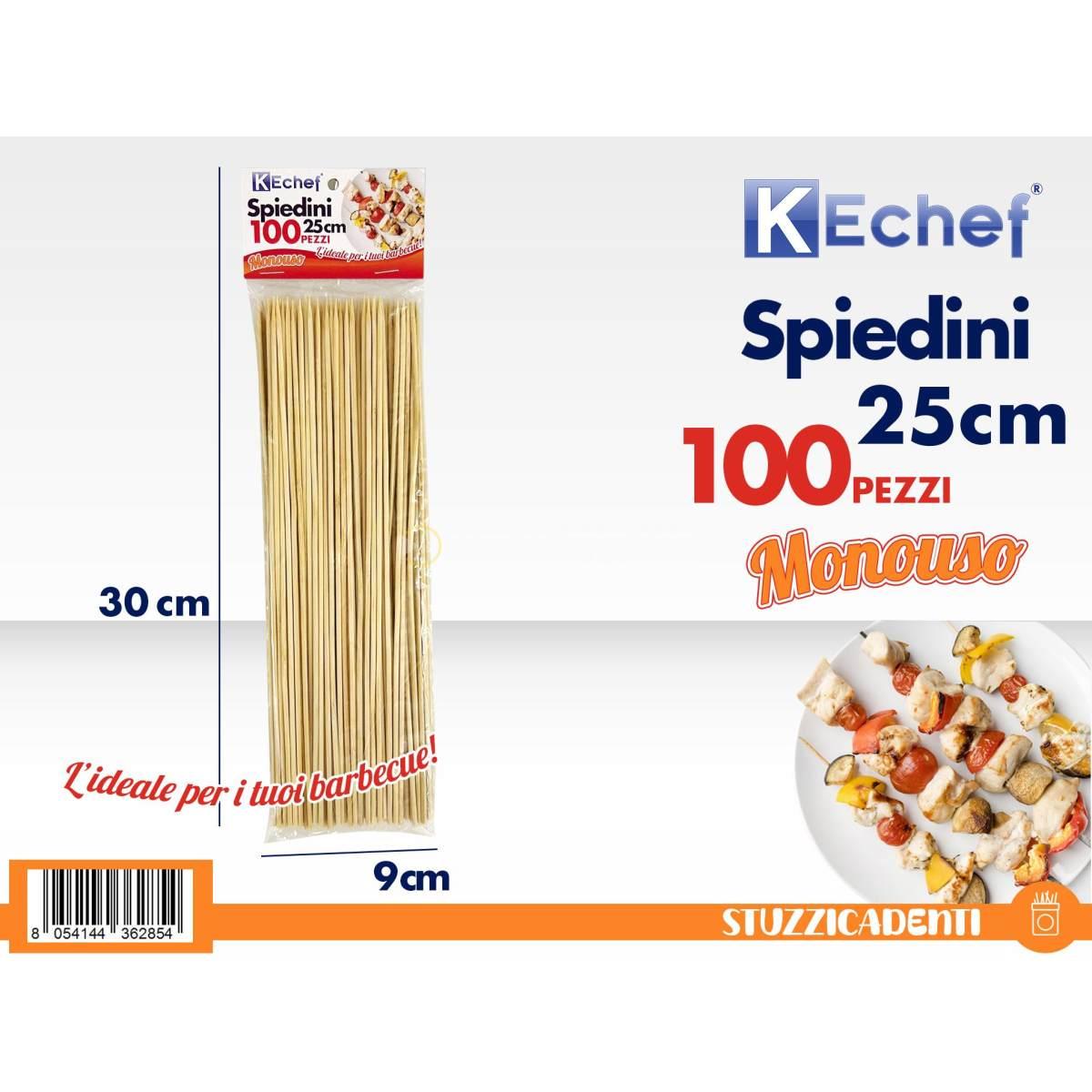 Spiedini 100 pezzi 25 cm