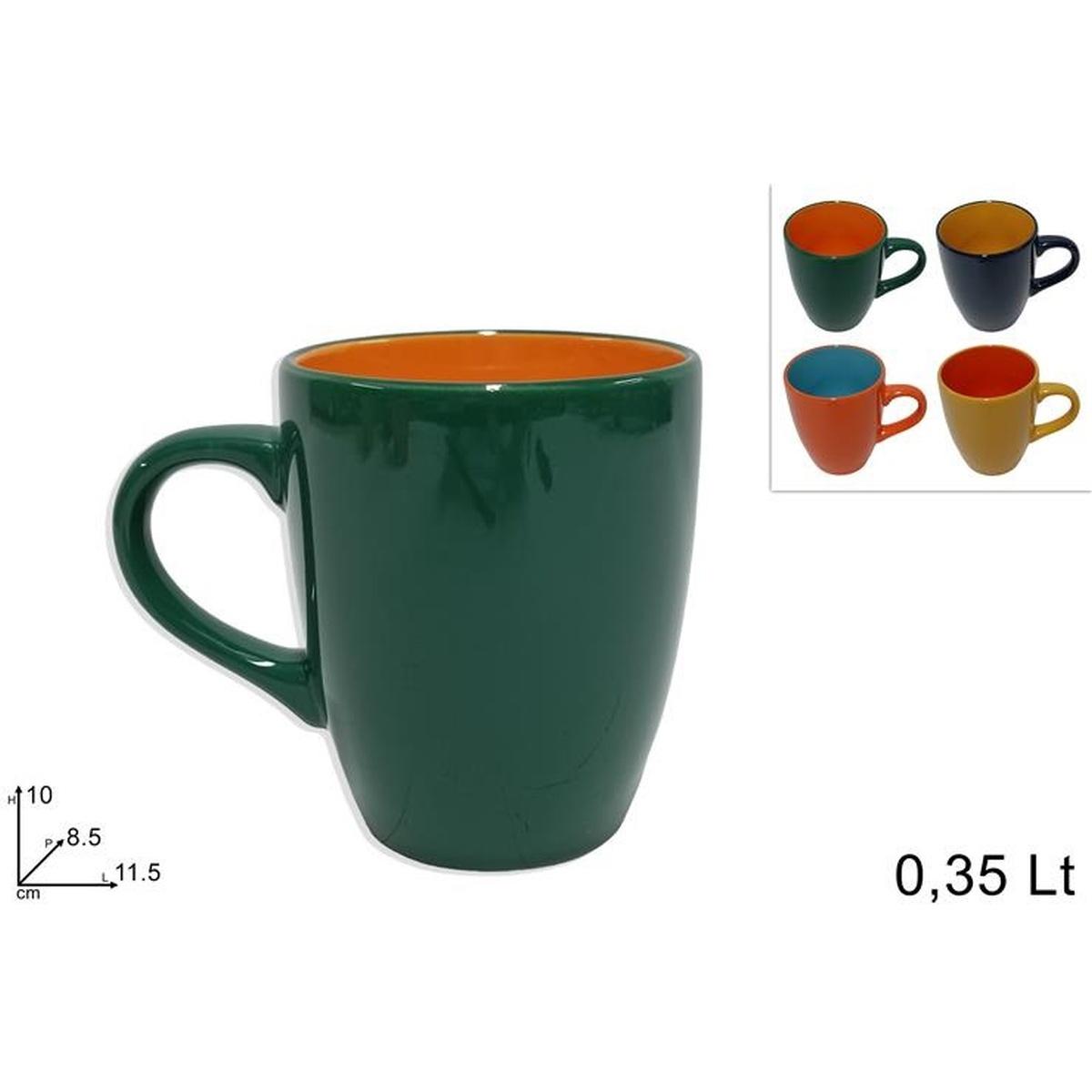 Tazza mug 350 ml ceramica colorati