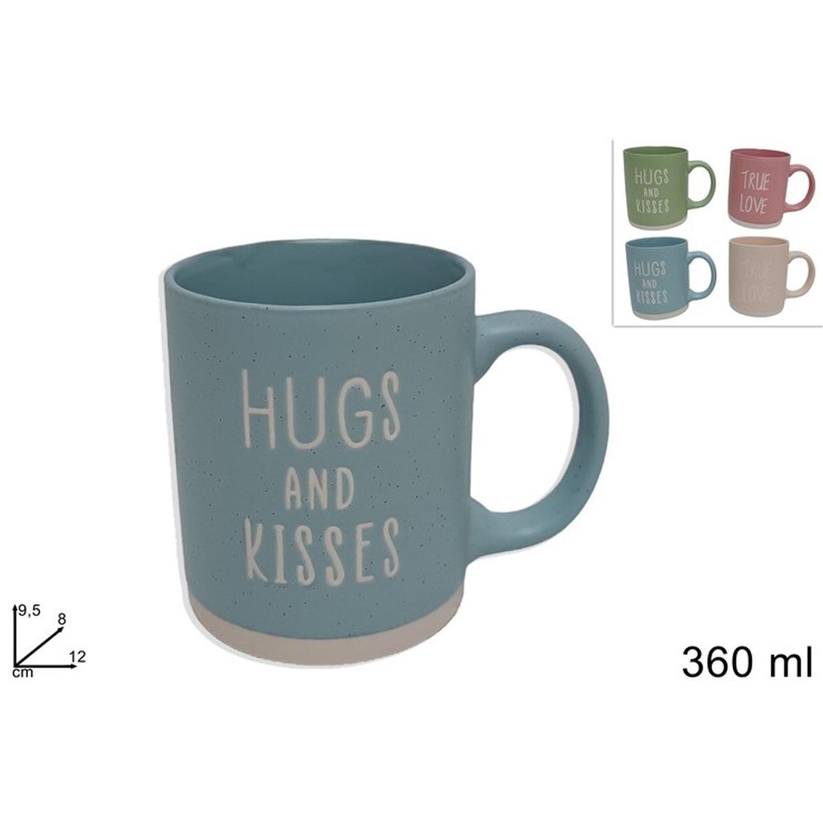 Tazzone mug 350 ml porcellana 4 col.