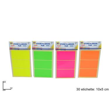 Etichette Adesive Fluo 10x5 30pz