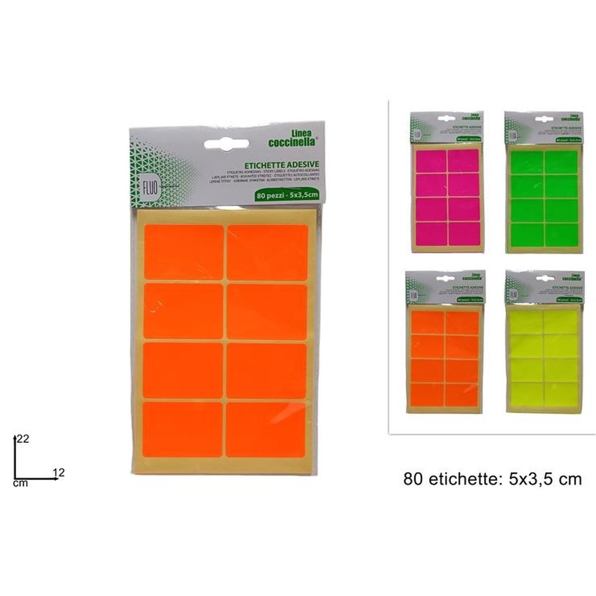 Etichette adesive fluo