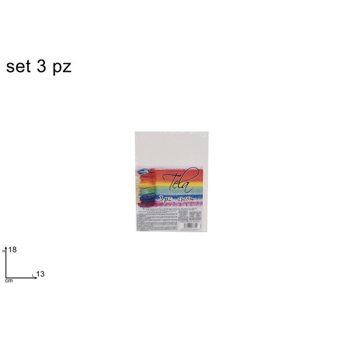 Cartone telato per dipingere 13x18 cm set 3 pezzi