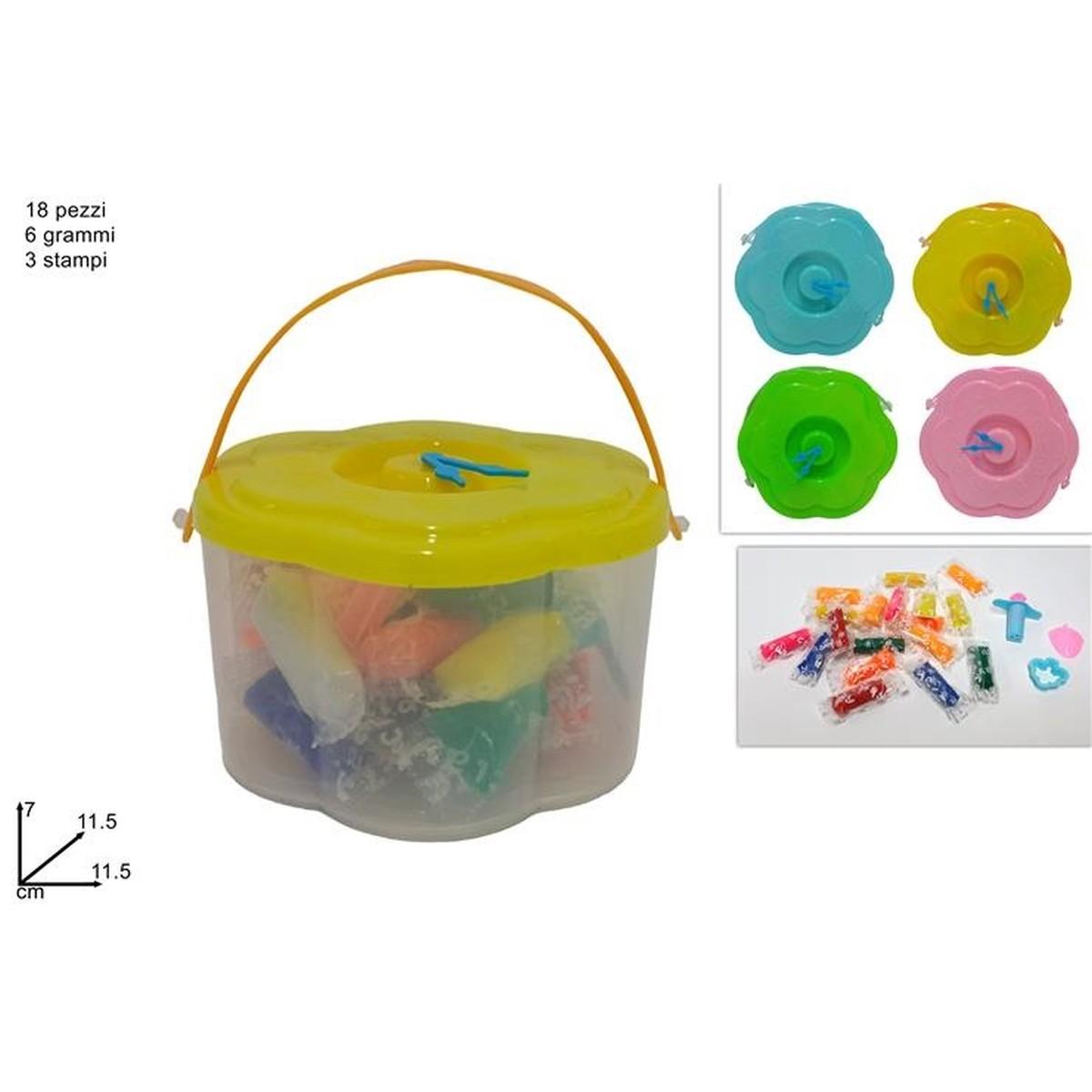 Plastilina orologio 18 pz 108 gr. + accessori
