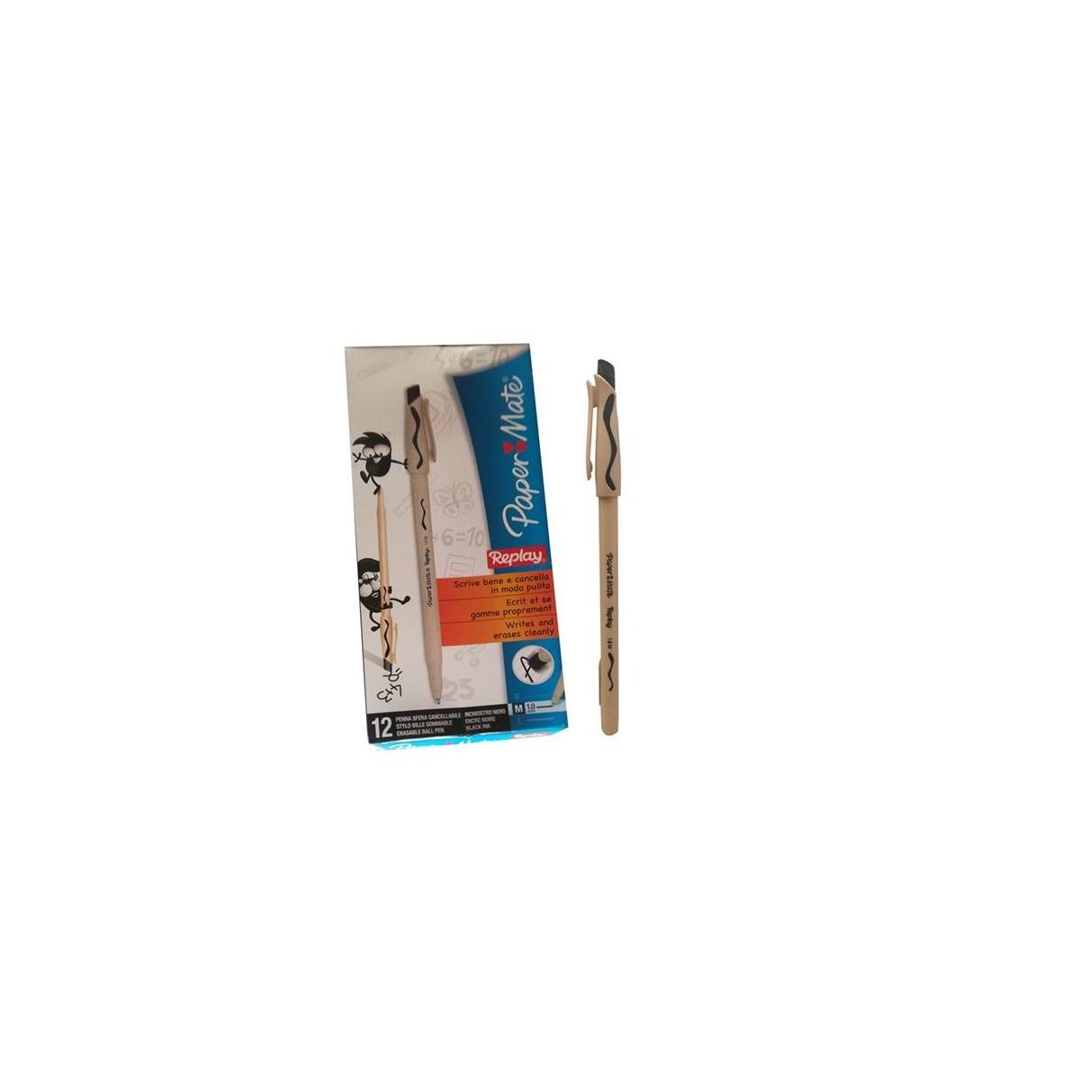 Penna Replay Nera 12 pz
