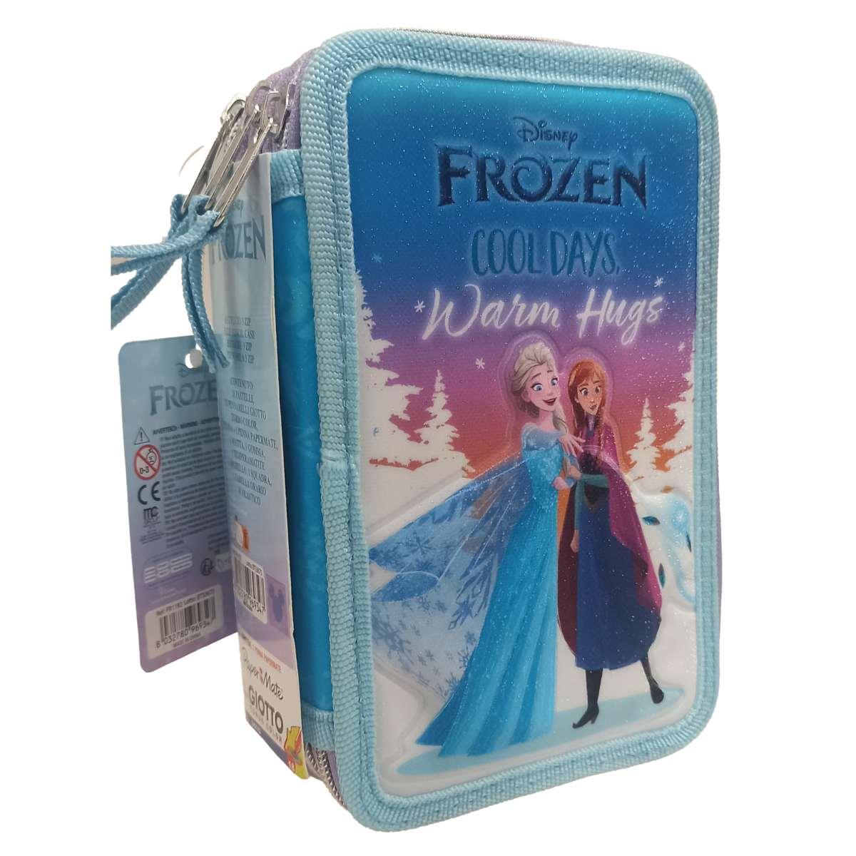 Astuccio 3 zip Giotto Turbocolor Frozen