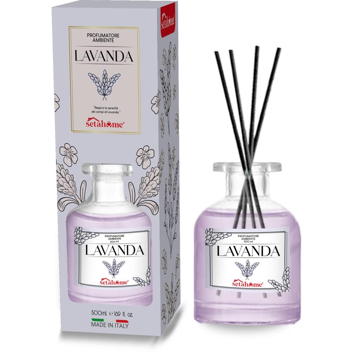 Diffusore Ambiente Lavanda 500 ML c/6 Bastoncini