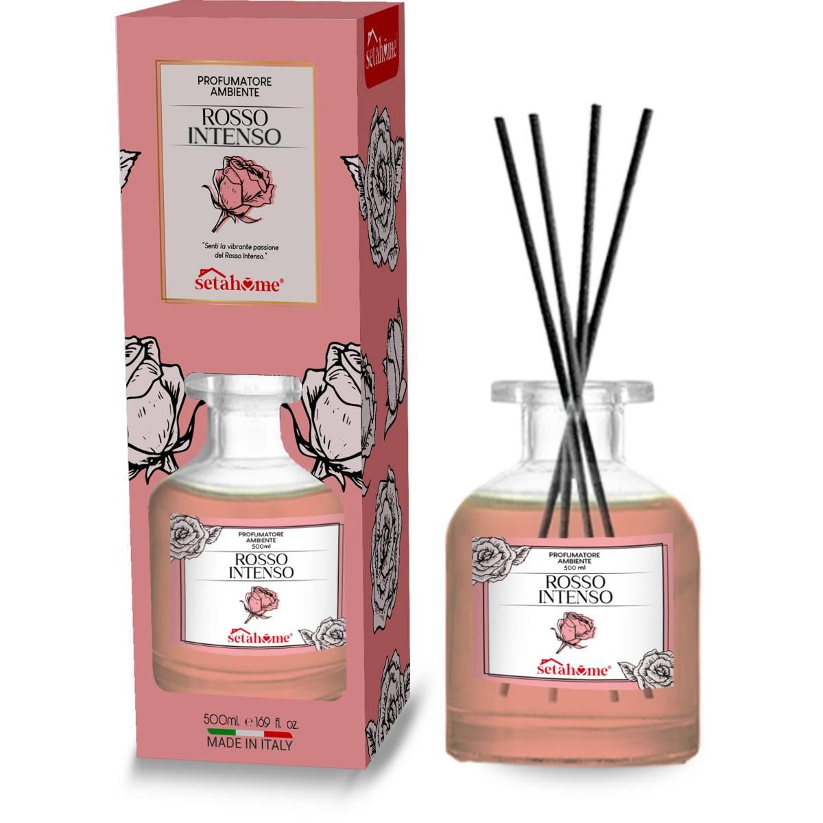 Diffusore Ambiente 500 ML Rosso Intenso c/6 bastoncini