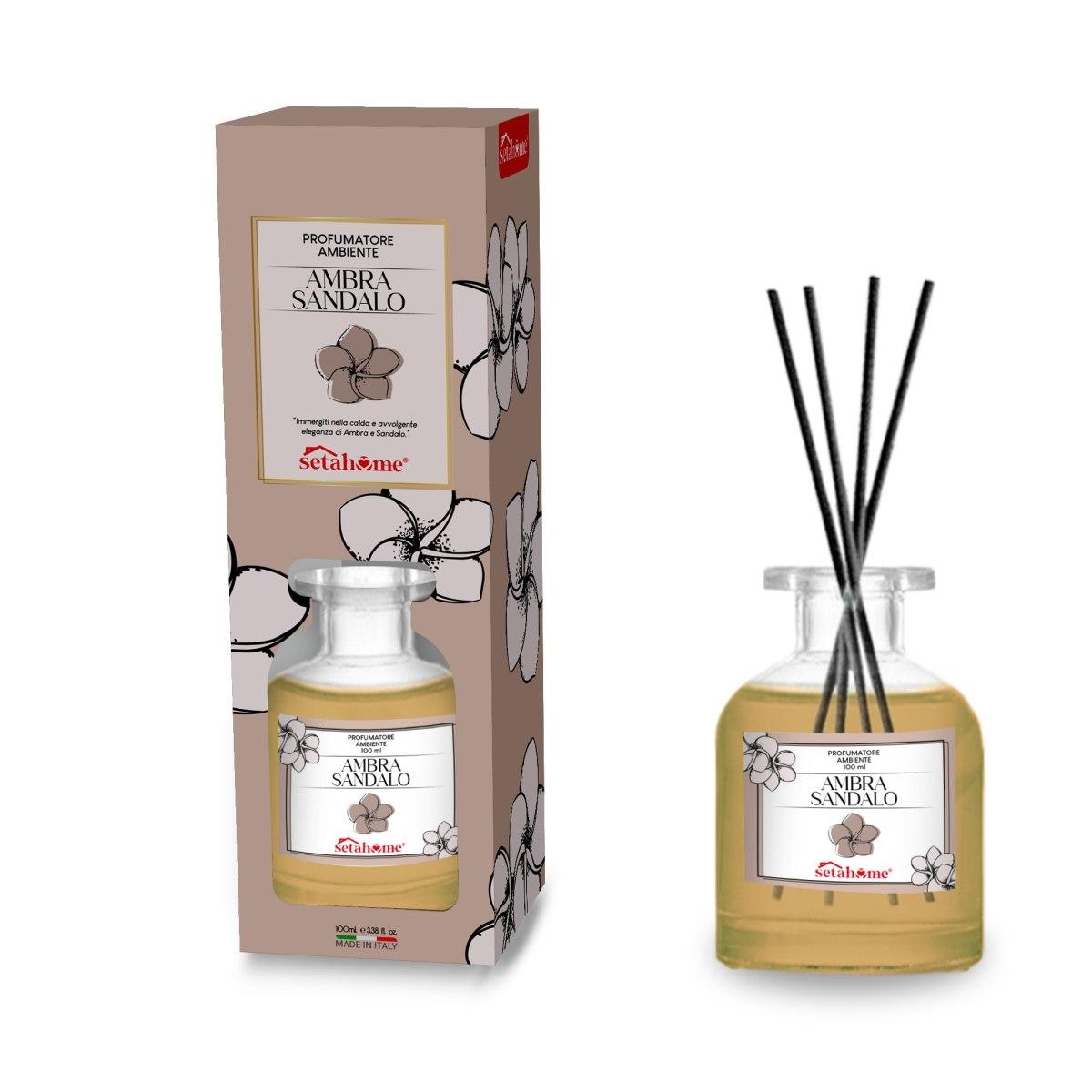 Diffusore Ambiente Ambr e Sandalo 100 ML c/6bastonicni