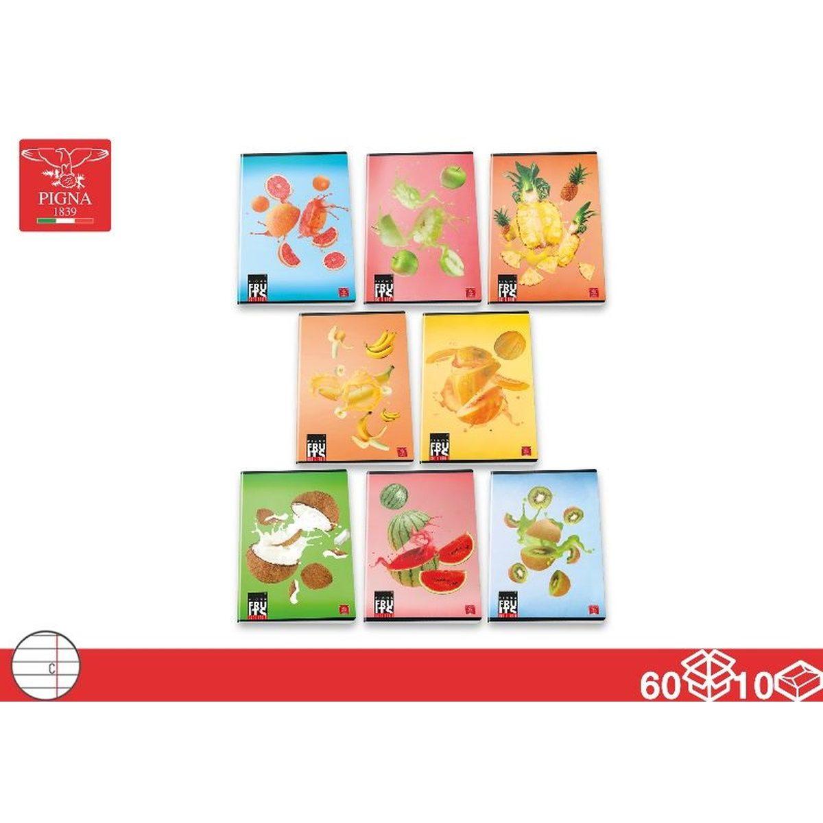 Maxiquaderno 80 gr.Frutta per ragazze