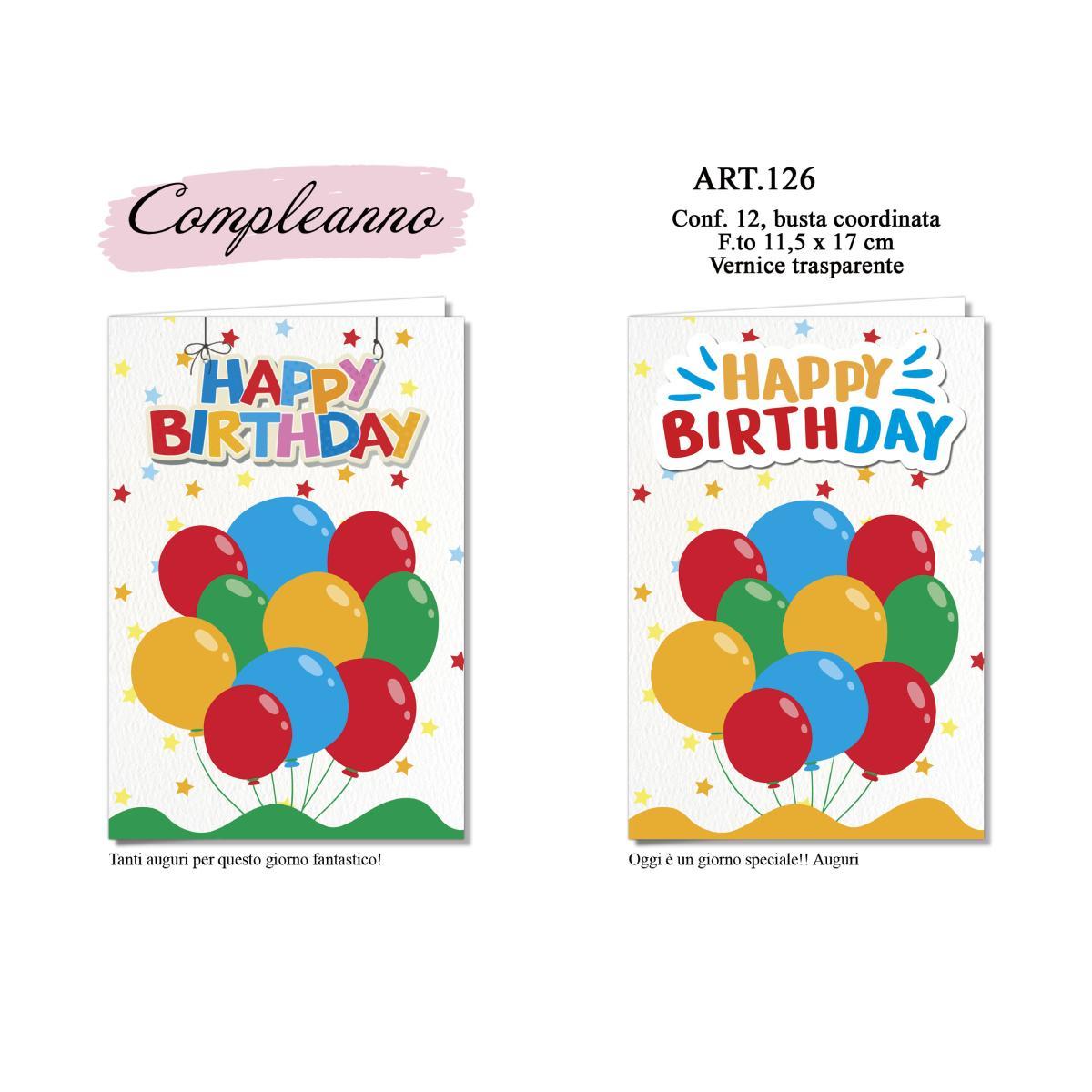 Biglietti Compleanno Emozioni a colori ASS