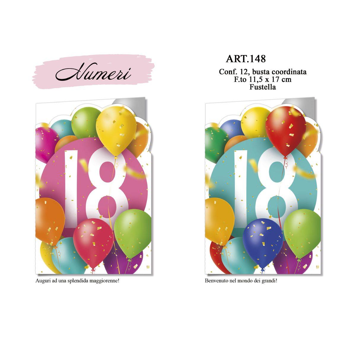 Biglietti Numeri Emozioni a colori ASS